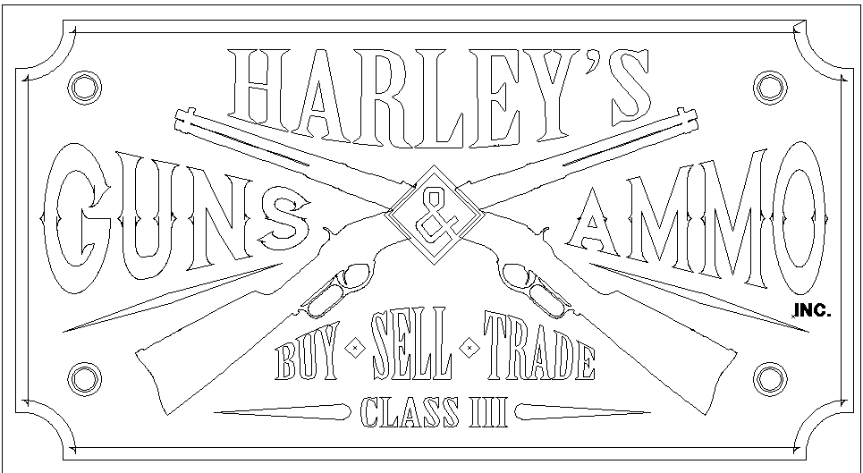 Our designer made a vector logo for Harley's